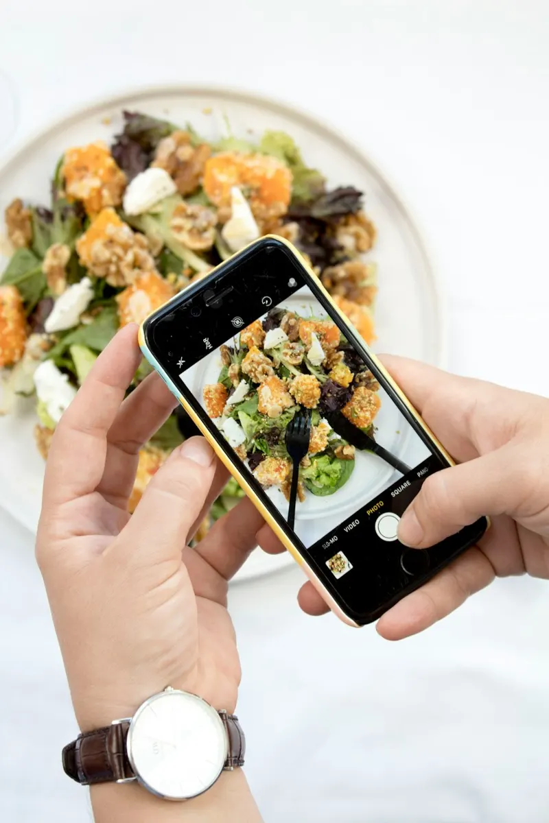 Filming vertical video on an iPhone