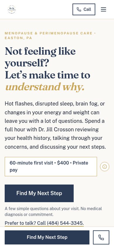 allinprecisionwellness.com, a live client website