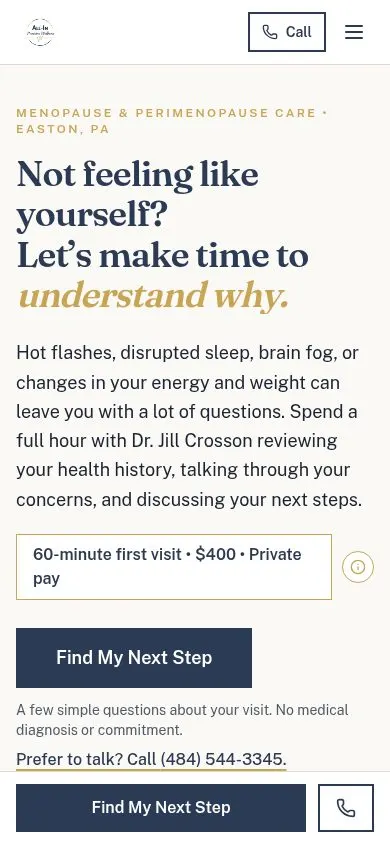 allinprecisionwellness.com, a live client website